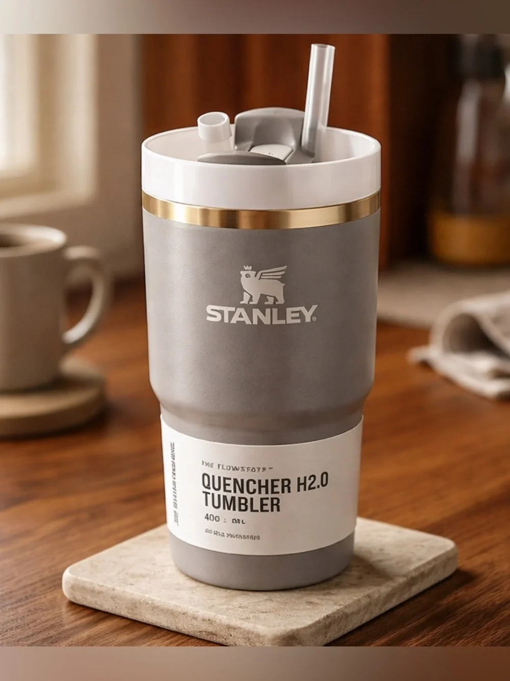 NWT Stanley 20oz Quencher
H2.0 Tumbler Stone
Neutral Aesthetic Color - Picture 1 of 7